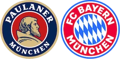 Logo Paulaner + FC-Bayern
